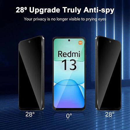 Redmi 13 Gizli Hayalet Cam Ekran Koruyucu