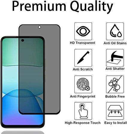 Redmi 13 Gizli Hayalet Cam Ekran Koruyucu