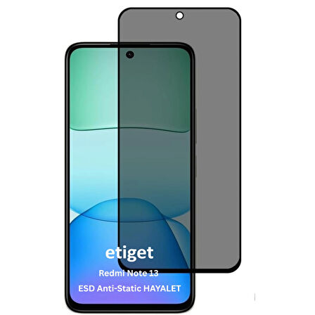 Xiaomi Redmi Note 13 ”ESD ANTI-STATIC” Gizli Hayalet Cam Ekran Koruyucu