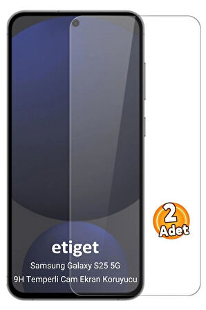 Samsung Galaxy S25 5G Temperli 9H Cam Ekran Koruyucu (2 ADET)