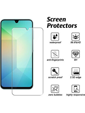Samsung Galaxy A26 Şeffaf Silikon Kılıf + Cam Ekran Koruyucu Seti (1 CAM 1 KILIF)