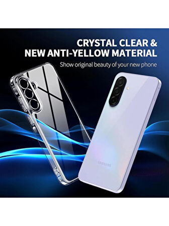 Samsung Galaxy A36 5g Şeffaf Silikon Kılıf + Cam Ekran Koruyucu Seti (1 CAM 1 KILIF)