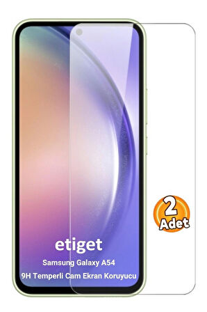 Samsung Galaxy A54 5G Temperli 9H Cam Ekran Koruyucu (2 ADET)