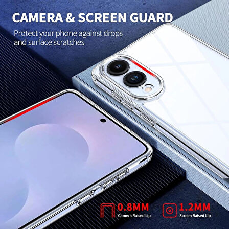 Samsung Galaxy S25 Edge Kılıf Kamera Koruma Şeffaf Silikon Yumuşak Kılıf