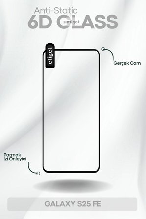 Samsung Galaxy S25 FE 6D Ekran Koruyucu – ESD Anti-Static