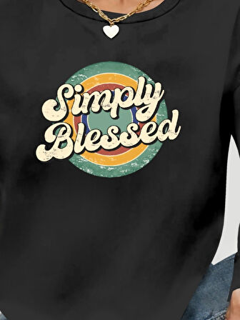 Kadın Uzun Kollu Bisiklet Yaka Viskon Iki Iplik Bluz