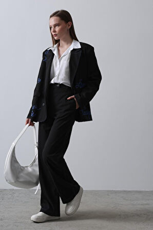 Kalpli Ceket Takım - Siyah