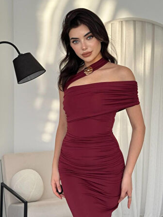Reta Çapraz Omuz Elbise