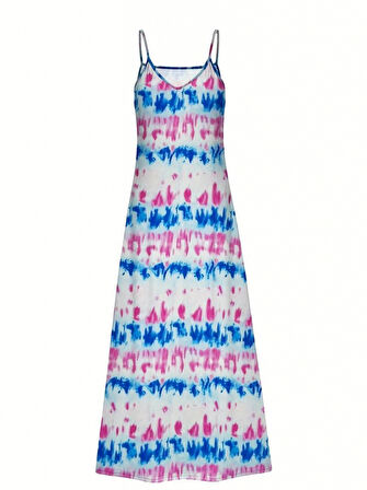 Kadın Askılı Tam Boy Süprem Elbise