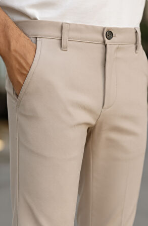 Erkek Düz Kesim Bilek Boy Kumaş Pantolon