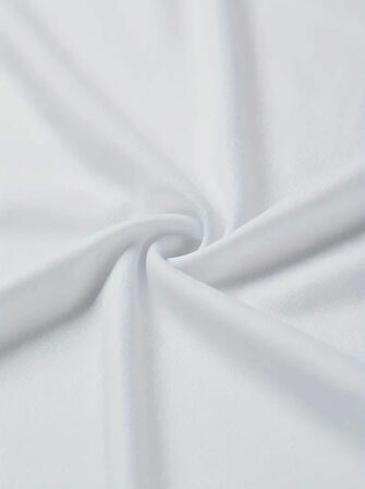 Baskılı Oversize Bisiklet Yaka T-shirt - Beyaz