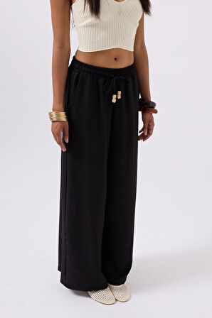 Aksesuar Detay Keten Pantolon