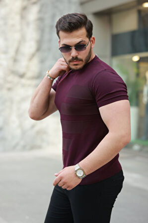 Erkek Bisiklet Yaka Kısa Kollu Tişört