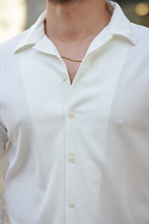 Erkek Kadife Dokulu Uzun Kollu Gömlek