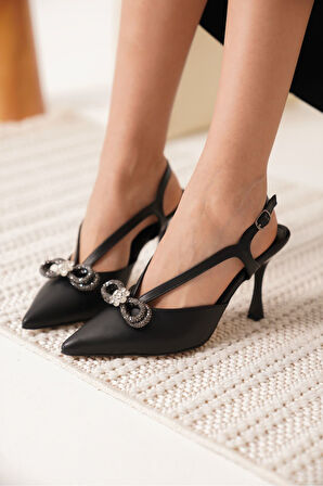 Wines Kadın Siyah Topuklu Ayakkabı