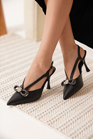 Wines Kadın Siyah Topuklu Ayakkabı