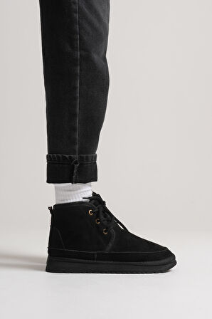 Daria Kadın Kışlık Siyah İçi Kürklü Bot