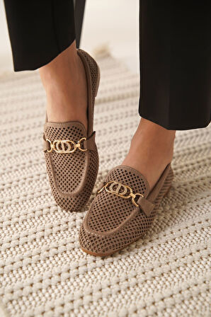 Sally Kadın Süet Vizon Günlük Ayakkabı