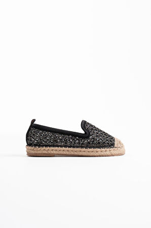 Dune Kadın Siyah Espadril Ayakkabı