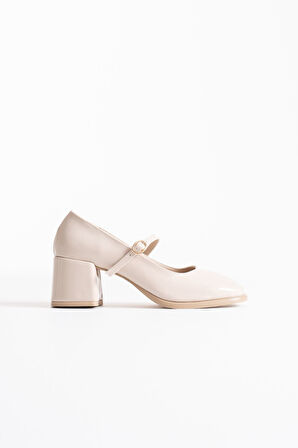 Blown Bej Rugan Kadın Topuklu Ayakkabı