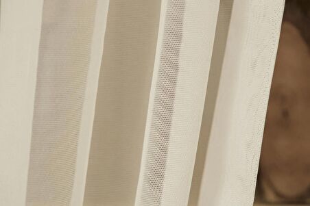 Massarelli Giber Tül Ekru  1-3 Sık Pile 