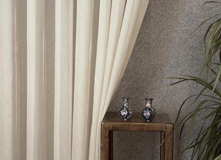 Massarelli Etamin Tül Bej 1-2 Seyrek Pile