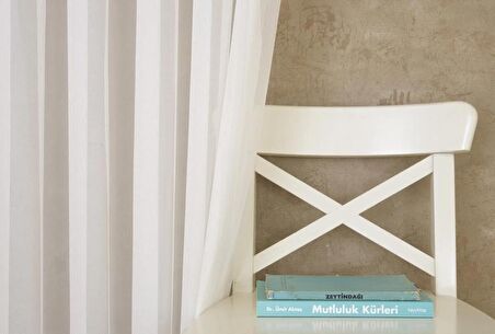 Massarelli Etamin Tül Ekru  1-3 Sık Pile