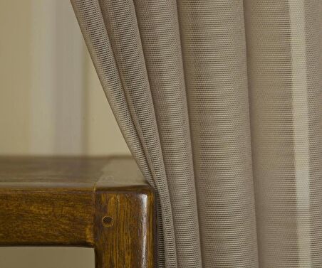 Massarelli Etamin Tül Kahverengi 1-2,5 Orta Sık Pile