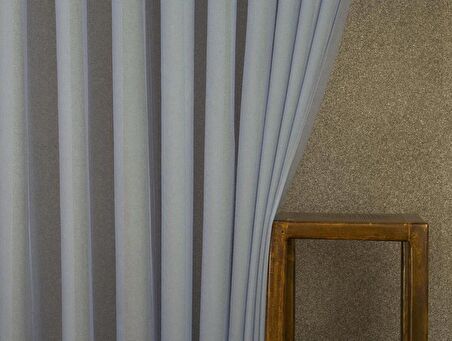 Massarelli Etamin Tül Mavi Pilesiz 