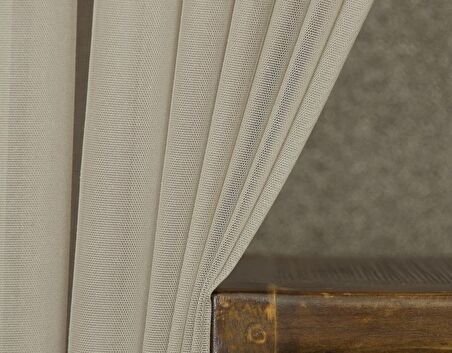 Massarelli Etamin Tül Vizon Rengi 1-2 Seyrek Pile