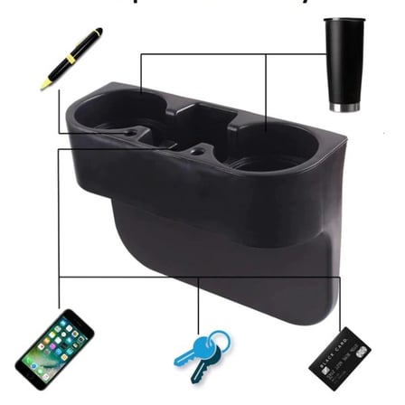 Düzen Sağlayan Oto Aksesuarı Seyahat Ürünü Bardaklık Ergonomik Çok Amaçlı Araç İçi Depolama