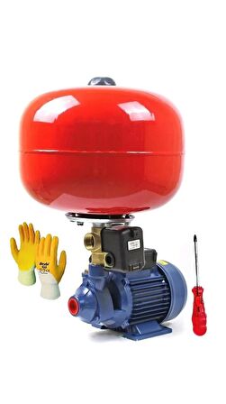 Bakır Sargı Qb60 24 Lt Tank 0.70 Hp Santrifüj Otomatik Hidrofor Pompa Paket 0.55 Kw