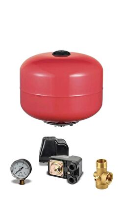 Bakır Sargı Qb60 24 Lt Tank 0.70 Hp Santrifüj Otomatik Hidrofor Pompa Paket 0.55 Kw