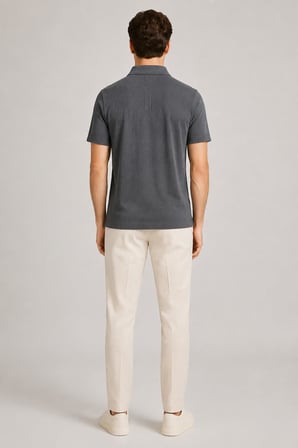 Dokulu Polo Yaka T-Shirt