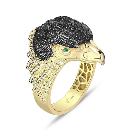Şövalye Kartalı Altın Erkek Yüzük