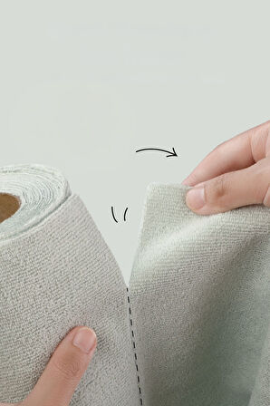 Çok Amaçlı Rulo Mikrofiber Temizlik Bezi 30x30 40 Yapraklı Bej - Açık Gri(2x20’li Paket)