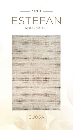 Atlas Halı Estefan EU05A Krem Vizon Akrilik Yumuşak Silinebilir Leke Tutmaz Halı