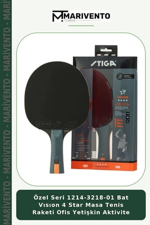 Özel Seri 1214-3218-01 Bat Vısıon 4 Star Masa Tenis Raketi Ofis Yetişkin Aktivite