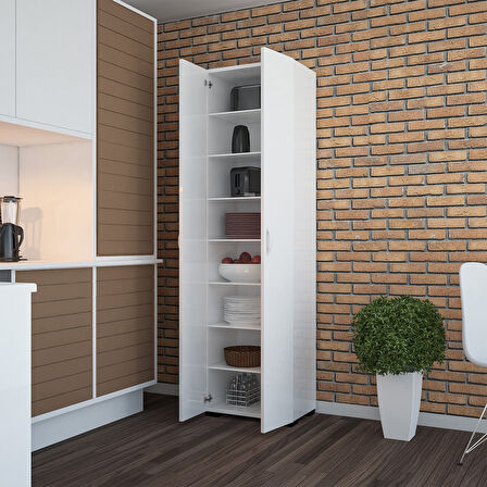Modilayn Ofis Dolabı Sekiz Raflı Cok Amaclı Dolap Mutfak Dolabı Banyo Dolabı