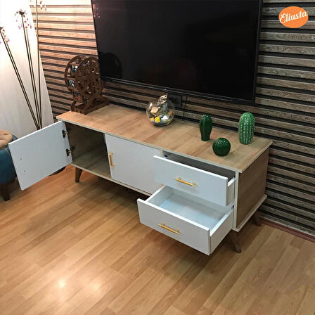 Modilayn Claros Tv Sehpası Tv Ünitesi 150X40X60 cm Tv Standı