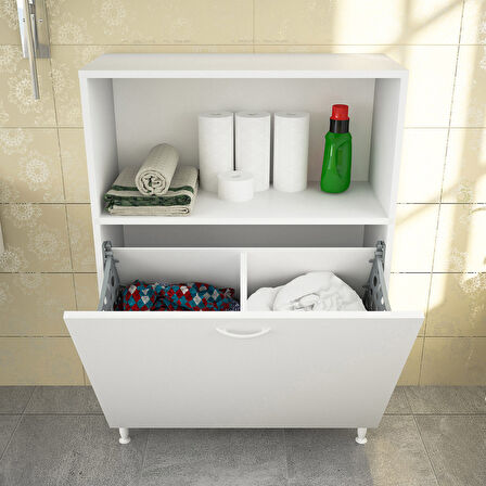 Modilayn Iki Gözlü Sepetli Banyo Dolabı