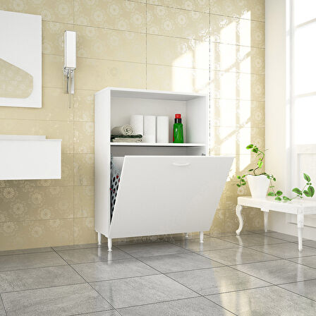 Modilayn Iki Gözlü Sepetli Banyo Dolabı