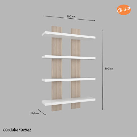 modilayn Modilayn4 Lü Duvar Rafı Duvar Ünitesi