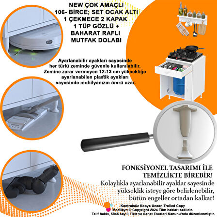 Modilayn Set Altı Dolap Ocak Dolabı