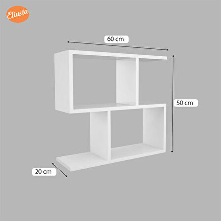 Modilayn Raflı Yan Sehpa Koltuk Yanı Sehpa