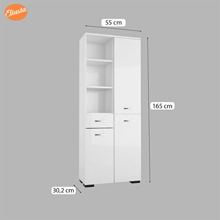 MODİLAYN ARD-132 BANYO DOLABI ÇOK AMAÇLI DOLAP 