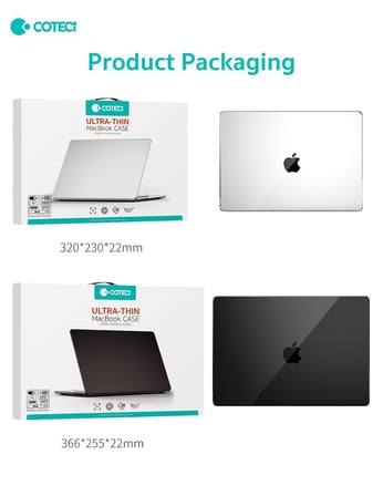 Kapak Cihaz Örtüsü Bilgisayar Ortucu COTECi Neo MacBook A3404 Şeffaf Ultra İnce Hard Case Kılıf