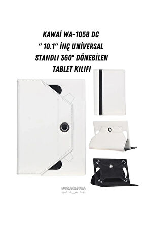 Kawai WA-1058 DC 10.1"  Universal Standlı 360° Dönebilen Tablet Kılıfı