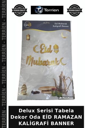 Delux Serisi Tabela Dekor Oda EİD RAMAZAN KALİGRAFİ BANNER