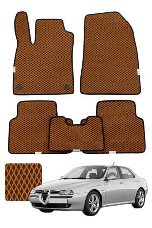 Alfa Romeo 156 1997-2007 Özelleştirilebilir Premium Eva Oto Paspas Seti - Taba